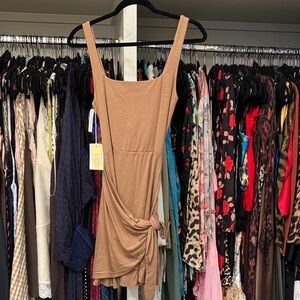 Wilfred Tan Mini Dress